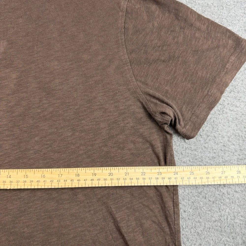 Banana Republic T-Shirt Mens XL Tall Brown Soft Wash Organic Cotton Short Sleeve